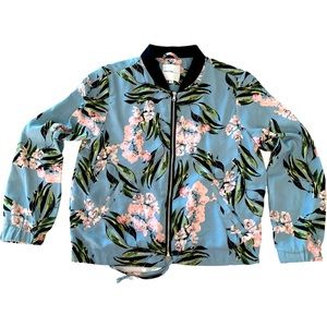 Decuba Kids Girls Floral Bomber Jacket. 12